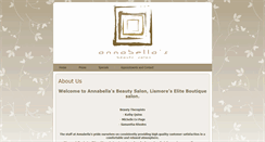 Desktop Screenshot of annabellasbeauty.com.au