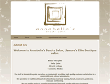 Tablet Screenshot of annabellasbeauty.com.au